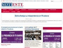 Tablet Screenshot of notieste.com.ar